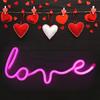 Love LED Light English Letter Shape LED Neon Sign Stylish Decorative Light  Dorm Decor