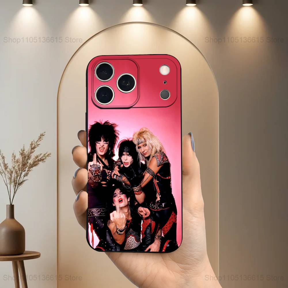 

Band M-MOTLEY C-Crue Rock For iPhone 13,17,11,12,16,14,15,Plus,Pro Max,XS,X,XR,SE,Mini,8,7,Soft Silicone Black Phone Case iPhone16PRO