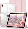 For IPad A16 Case 11th Generation 11inch 2025, IPad 10th 10.9inch 2022 Transparent Back Cover Shell Tri-fold Stand with Pen Hold