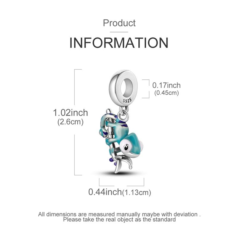 Copper Lovely Cute Chameleon Charm Pendant For Bracelets Diy Women'S High Quality Personalized Fine Jewelry