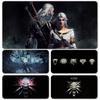 Video Games Wolf Symbol Sword Blcak Logo Leshy Mouse Pad Mousepad XXL Computer Keyboard Desk Mat For Office Home Woriking
