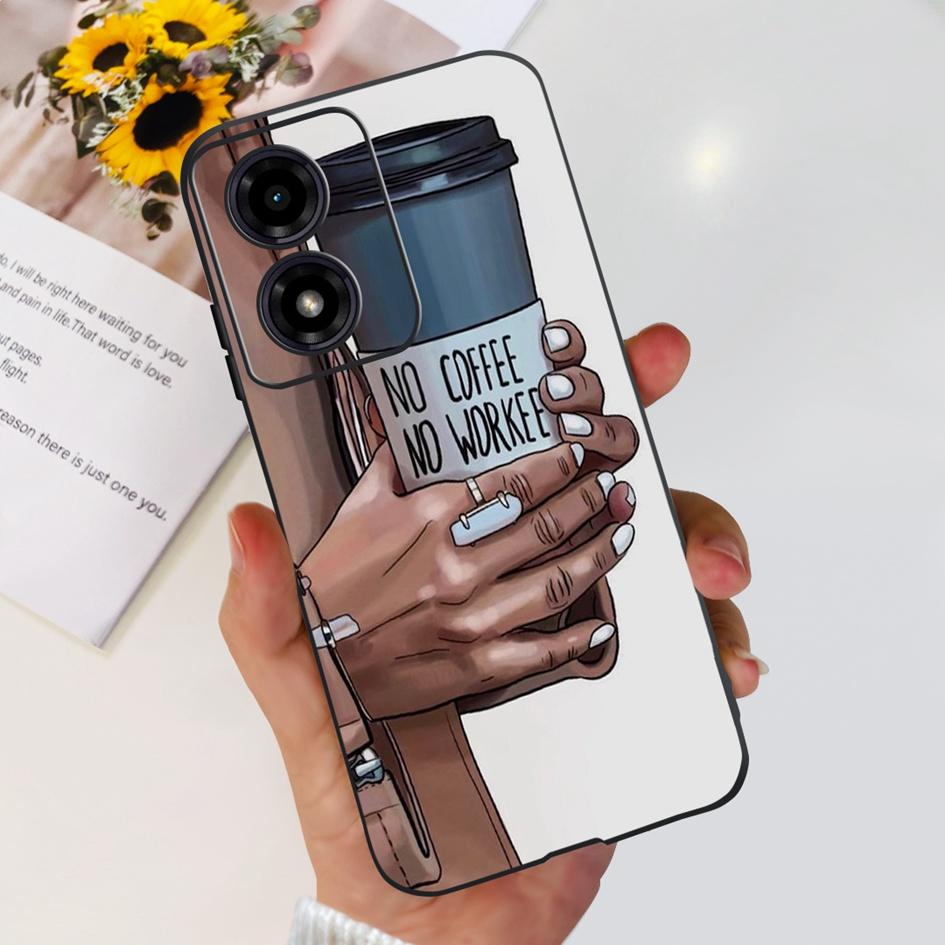 For Motorola Moto G04s G04 2024 Case XT2421-2 Cute Love Heart Shockproof Silicone Soft Cover For Moto G 04 S E14 4G MotoG04 Capa