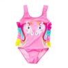 Children's Unicorn Ruffled One-Piece Swimsuit for Girls
