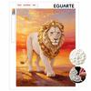 5D Pearl Kit Pearl Lion Majestic Design DIY Enamel Art for Living Room Bedroom Wall Decoration Handmade Gift