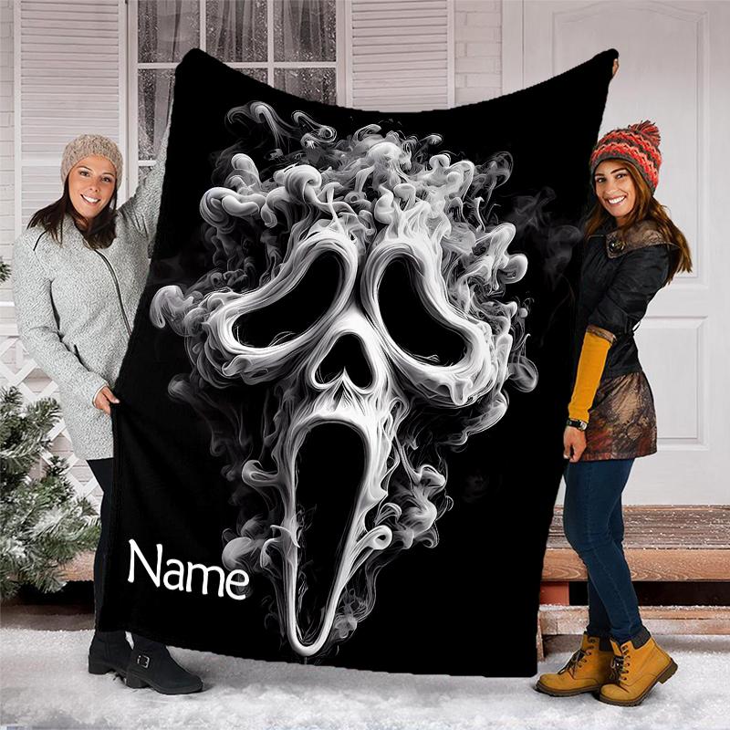 Personalized Custom Name Blanket - Horror movies Print Design,Blanket for Sofa,Bed,Travel,Camping - Soft and Warm, Great Gift
