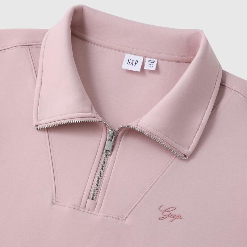 GAP Women's Script Logo Quarter-Zip Sweatshirt