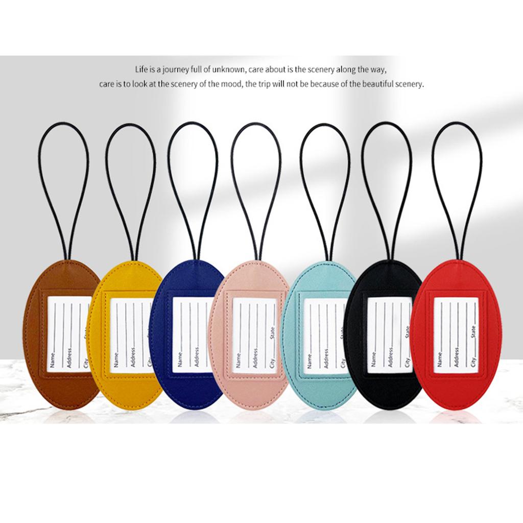 Adjustable Elastic Luggage Card Holder with PU Material Easy To Identify and Prevent Loss
