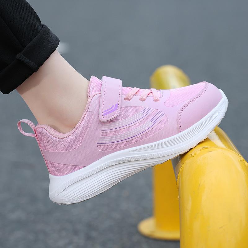 

Girls Shoes 2024 New Versatile Girls Breathable Lightweight Mesh Children s Sports Shoes
