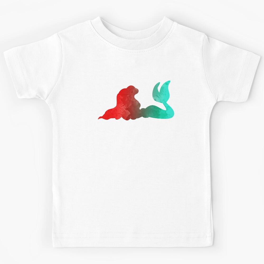 Mermaid Inspired Silhouette Kids T-Shirt 110