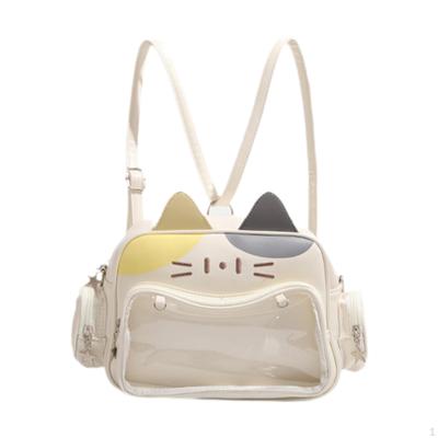 Cat Ita Bag Clear Window DIY Crossbody Purse for Anime Figure Display Halloween