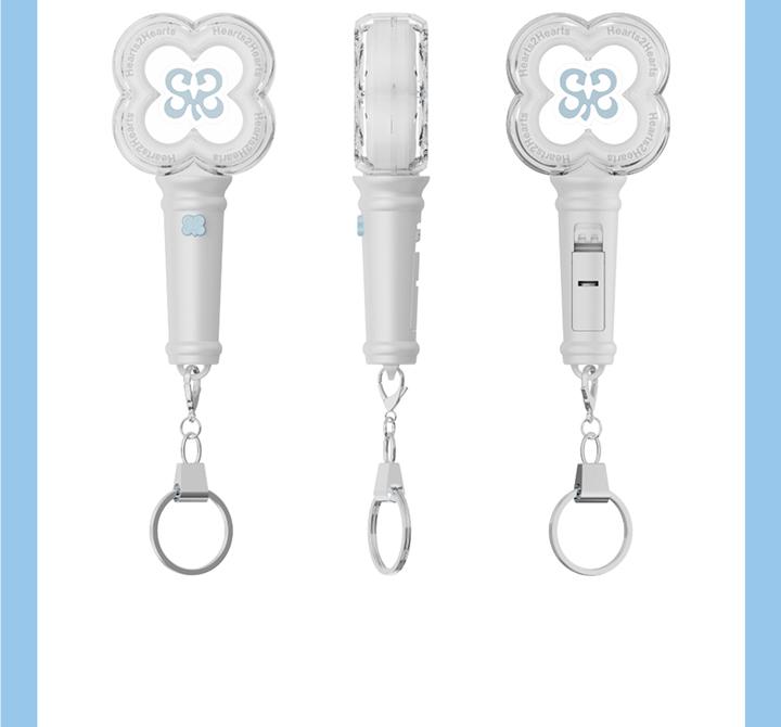 Hearts2Hearts (H2H) - MINI FANLIGHT KEYRING (Light Stick Key Ring)