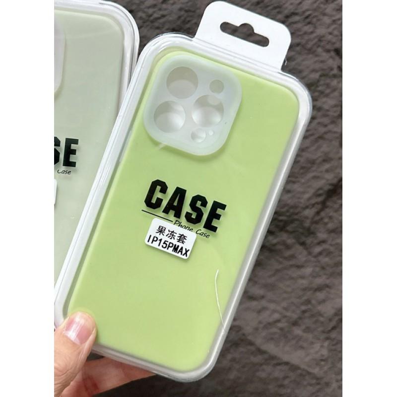 Liquid Silicone Phone Case IPhone 16 Pro Max 15 With Precise Cutouts Shockproof Candy Color Soft TPU Cover