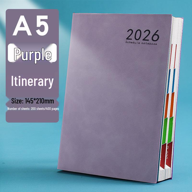 Cross-border English A5 Schedule Book: Custom Logo High-Value Notebook Planner In Stock