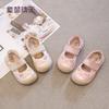 Size 26-33, Girls' Bag Head Sandals Summer 2025 New Children's Princess Style Shoes Soft-soled Summer Small Single Shoes
