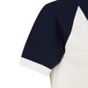 MALBON GOLF Women'S Knit Jersey Hybrid Collar Top Navy (Woman)