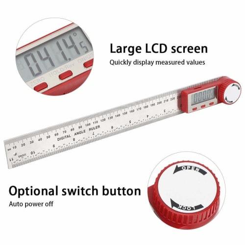 Digital Angle Meter, Digital Ruler, 360 Angle Meter, Industrial Measuring Tool, 300mm, 500mm, Manual Angle Measuring Tool, Construction Protractor, A
