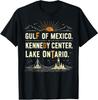 Retro Gulf of Mexico Kennedy Center Lake Ontario T-Shirt