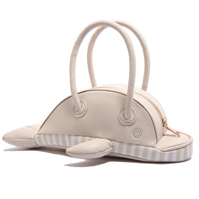 Personalized and creative small bag 2025 new Japanese cartoon girl cute dolphin shape shoulder portable messenger bag