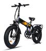 HEZZO T7 Skládací Terénní Elektro kolo 750W Motor 48V13AH Baterie Elektrické Kolo 20 Palcové Tlusté Pláště Pohodlné městské Elektrické Kolo