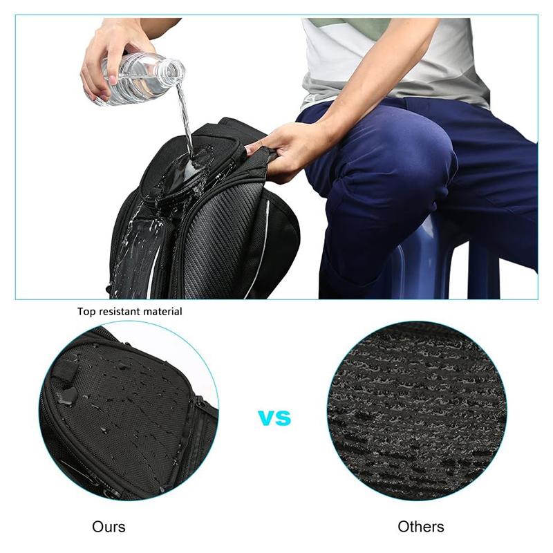 Universelle Motorrad-Tanktasche Wasserdicht Langlebig Oxford-Gewebe Große Kapazität Motorradtasche für Ausflugsfahrt