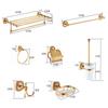 7PCS Luxury Bathroom Accessories Set - Toilet Paper Holder, Soap Dispenser, Towel Rack, Brush Holder - Modern & Elegant Decor