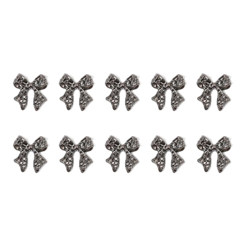 Alloy Nail Art Rivets,3D Bows Nail Art Charms Nail Art Decals Bows Nail Rhinestones Nail Art Supplies for Women Girls