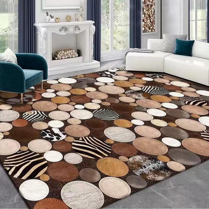 

Легкий роскошный простой фланелевый плюшевый ковер для спальни, ковер у кровати, украшение для гостиной, диван-ковер 140 * 200cm