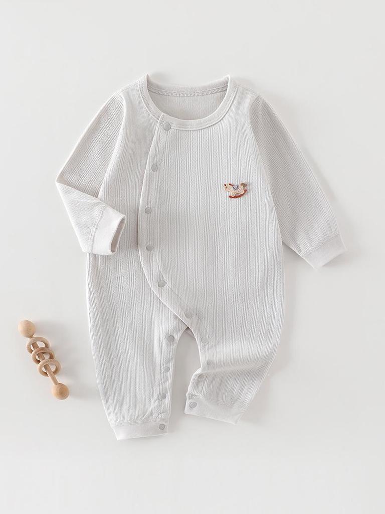 Baby Cotton Bodysuit: Newborn Jumpsuit for Boys & Girls - Spring, Autumn, and Winter Pajamas & Base Layer