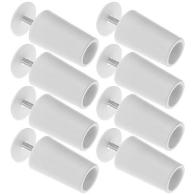8pcs White White White Blind Stoppers Shutter Fasteners Roller Shutters Stop Buffer Roller Shutter Parts Plastic Buffer
