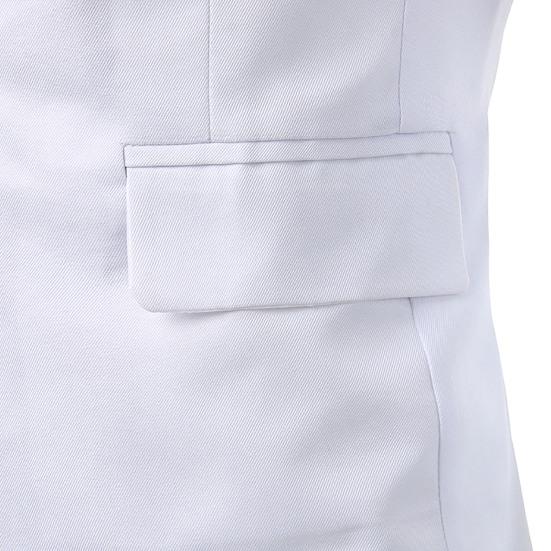 İlkbahar Sonbahar Erkek Blazer Renk Bloklu Uzun Kollu Devrik Yaka Tek Düğmeli Slim Takım Ceketi Ofis için