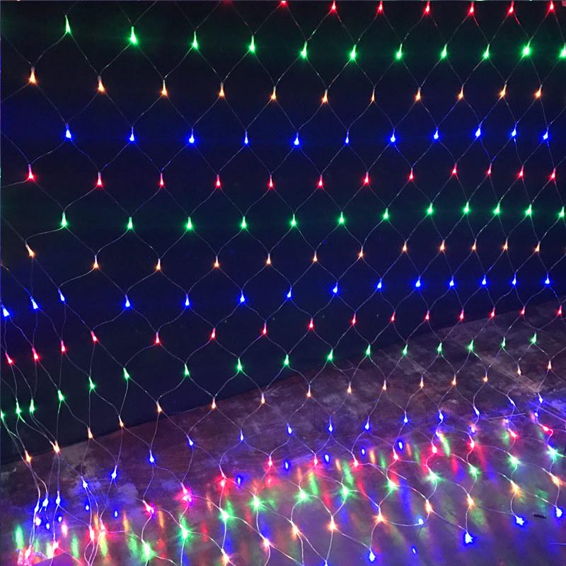 24V Solar LED Net Lights: Colorful, Waterproof, Outdoor Decorative Christmas Lights