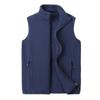 Men's Plus Size Fleece Vest - Sleeveless Outdoor Jacket for Spring & Autumn