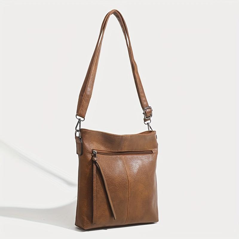 Простая сумка через плечо в стиле ретро — фото 2