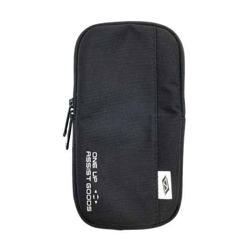 SK11 ONE UP ASSIST GOODS Smartphone Case P with Double Zippered Pockets for Small Items and Smartphone Storage, 95 X 180 X 20mm, SO-2