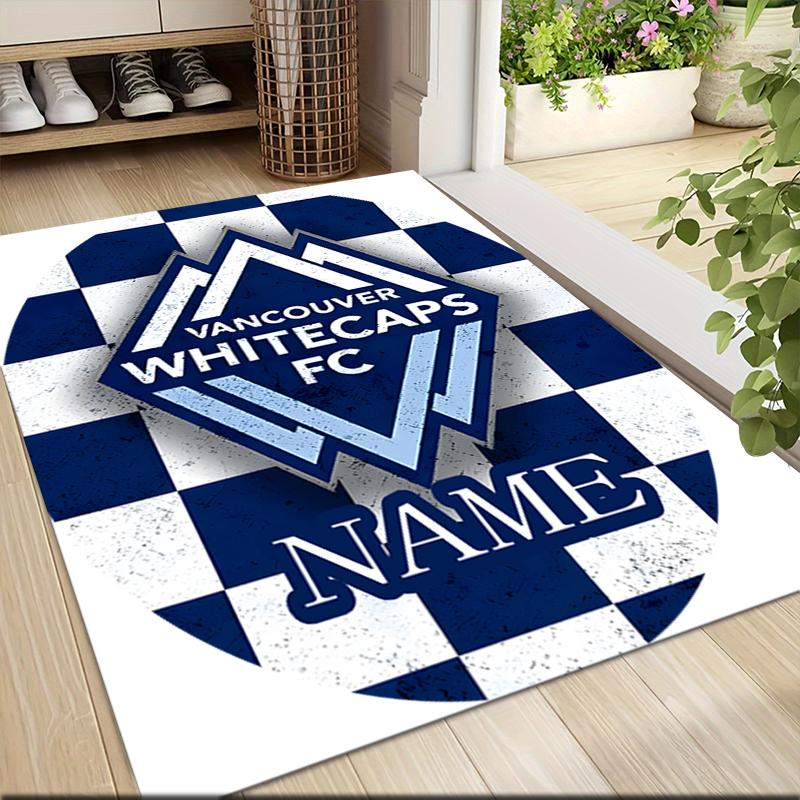 Custom Name Vancouver Whitecaps FC Jersey Carpet Rug Customizable Soft Washable Anti-Slip Home Living Room Sofa Mats Personalized Rug. 0909206