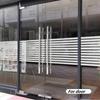 Autocolante din sticlă cu dungi orizontale Film decorativ pentru baie de birou Film decorativ pentru fereastră din sticlă fără adeziv static