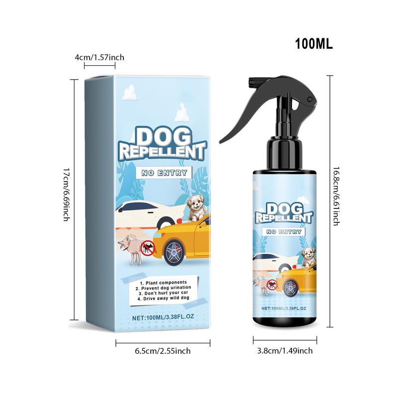 Hundeabwehrspray für Autoreifen, 100 ml, Anti-Hundeurin-Spray, verhindert das Pinkeln von Hunden, Abwehrspray gegen Hundeurin, Autoreifen, kein Pinkeln