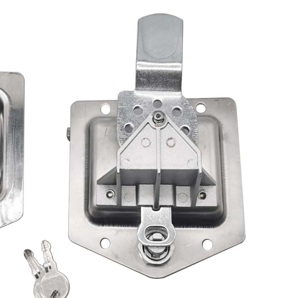 Set of 2 304 Stainless Steel Car Tool Box Hidden Thick Compatible with Power Work Fire Engine Aviation Machinery Construction and Truck Tool Boxes