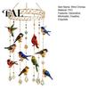 Unique Housewarming Gifts for Friends Graceful Bird Wind Chime, Stained Outdoor Sun Catcher Windchime, Colorful Yard Relaxing White Noise Sound Decor