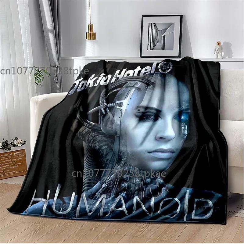Tokio Hotel Band Music Blankets, Fashion Throw Blanket,for Bedroom Living Room Sofa Bed Office Car, Brithday Gift,Decke