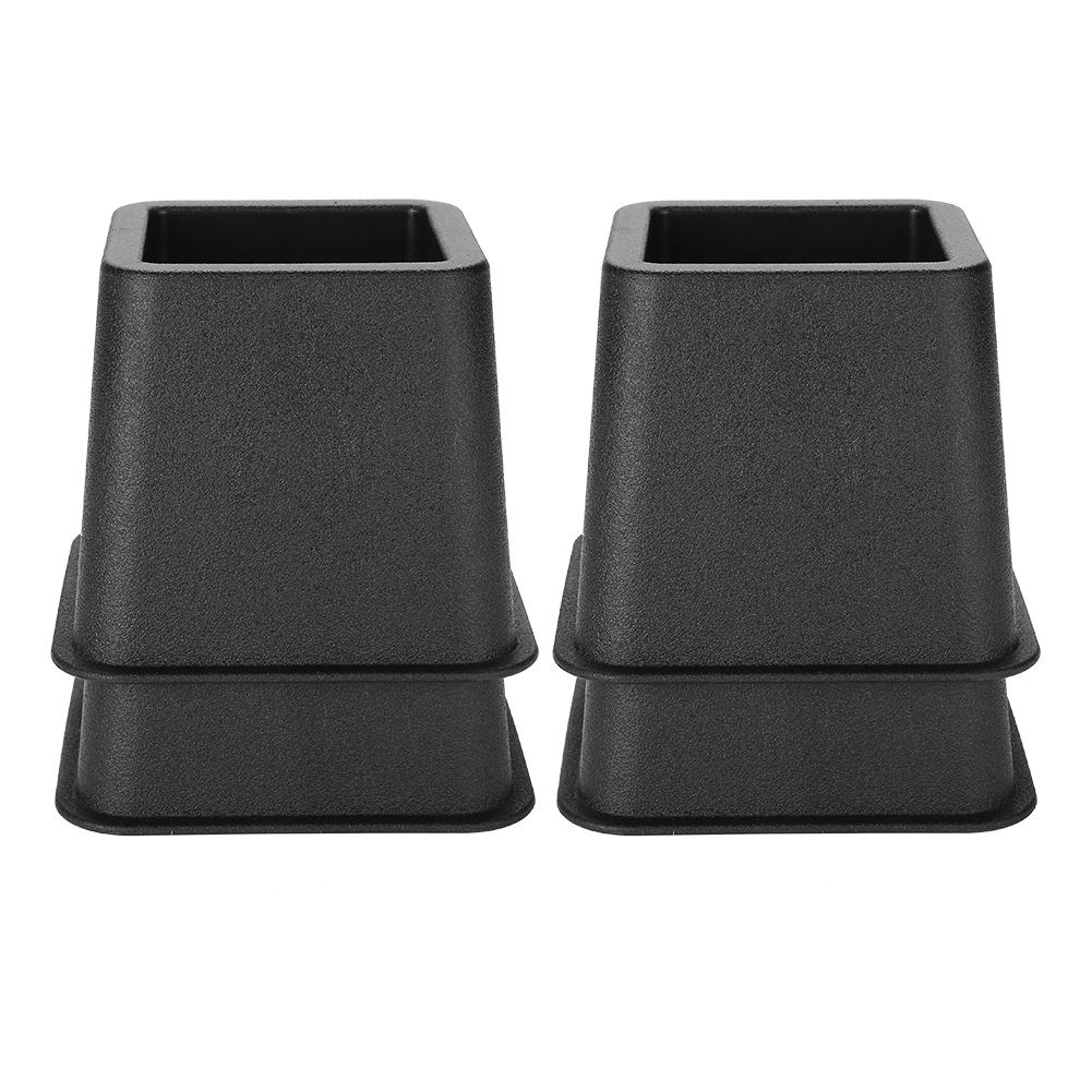 4Pcs Set 3  Furniture Raisers Adjustable Bed Chair Riser Wide Feet Lift Stands