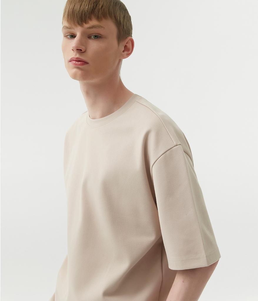 TRILLION Essential Layered Sleeve Short T-Shirt_10 Colors (C Type)