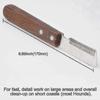 Professional Dog Stripping Knife, a Hand Grooming Tool for Terriers with an Ergonomic Wooden Handle