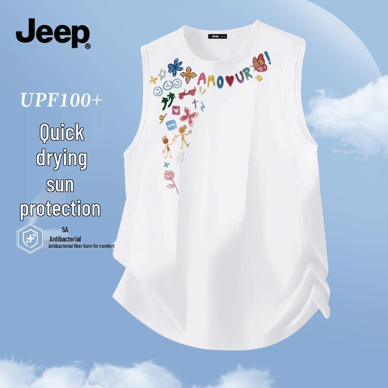 

JEEP Men s Summer Quick-Dry Graffiti Print Tank Top L