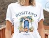 Positano Shirt, Amalfi Coast Italy Clothes, Italian Houses Tee, Soft and Comfortable T-shirt