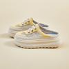 New Summer White Shoes for Female Students' Heightened Mesh Breathable Board Shoes Casual Street Shot