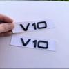 V10 Chrome Logo for Audi TT RS7 SQ5 A8L Letter Number Emblem Glossy Black Car Styling Fender Side Trunk Badge Logo Sticker