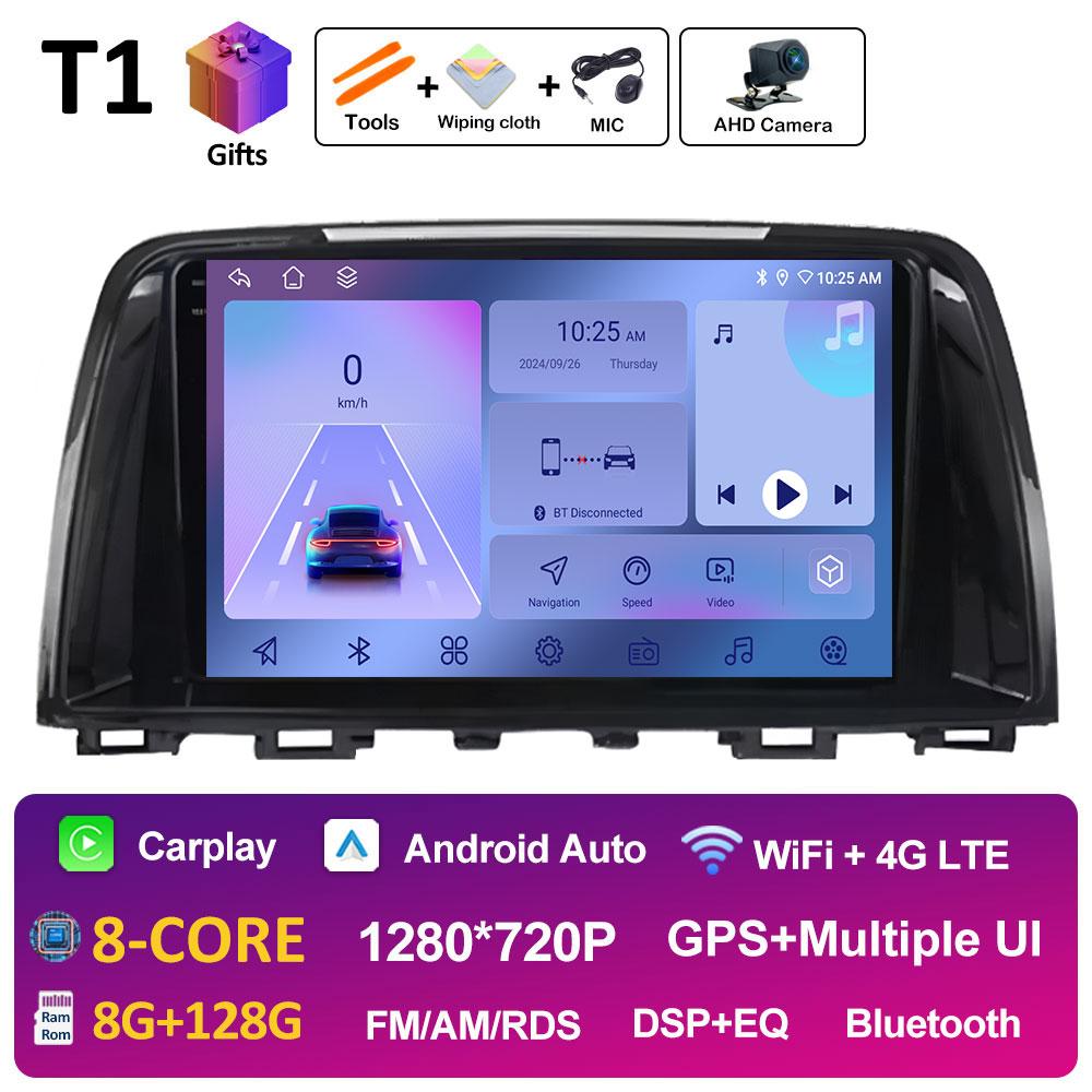 Android 14 DSP Stereo For Mazda 6 GJ Atenza 2012 2013 2014 2015 2016 2017 Navigation GPS Wireless Carplay Autoradio Touch Screen