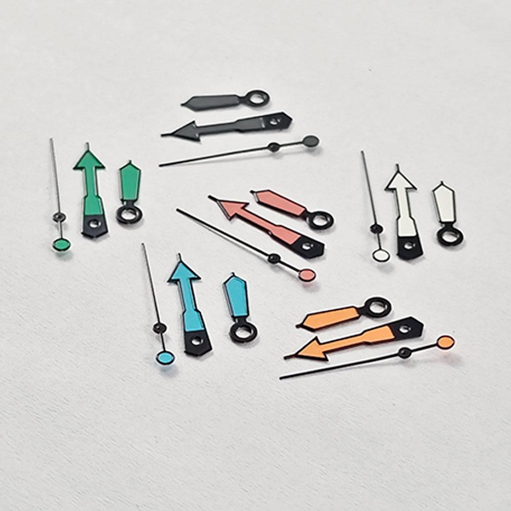 NH35 Watch Hands 8.5*12*12.5mm NH34 NH35A NH36 7S36 4R36 Black Border Pointers Green Luminou Orange Red Blue for Seiko Part