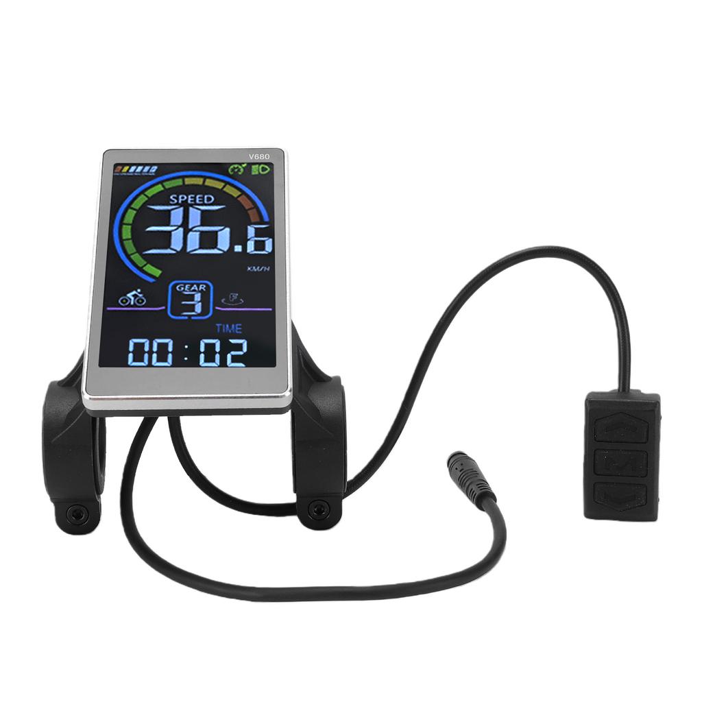 Display LCD Bici Elettrica 6 Pin M5 Pannello Display LCD Scooter Accessorio per Ciclismo Facile da Installare